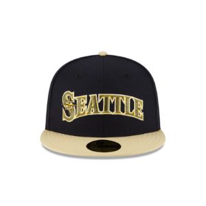 Just Caps Ivory Visor Seattle Mariners 59FIFTY Fitted Hat sold by New Era