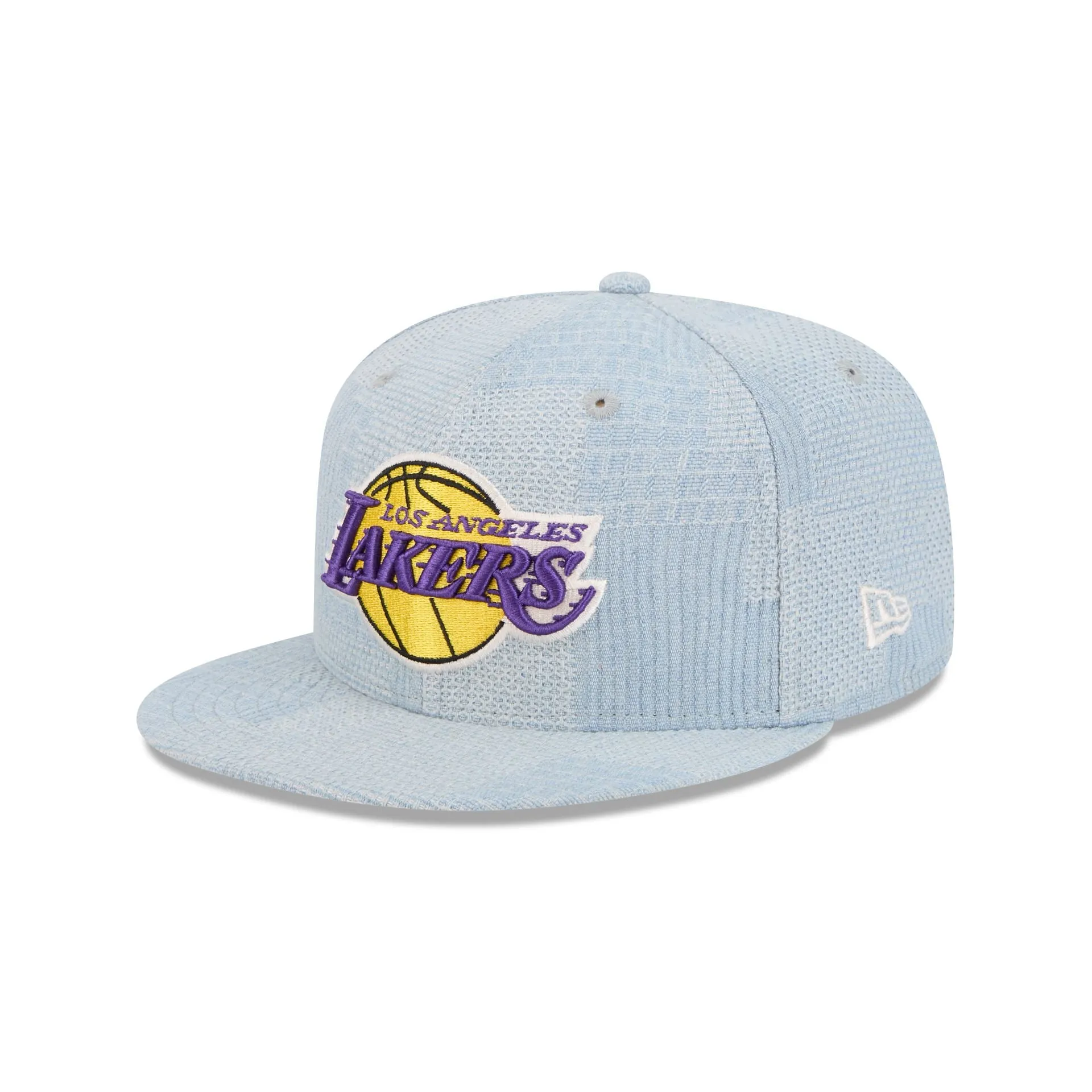 Los Angeles Lakers Denim Patchwork 9FIFTY Snapback Hat sold by New Era