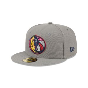 Dallas Mavericks Color Pack Gray 59FIFTY Fitted Hat sold by New Era