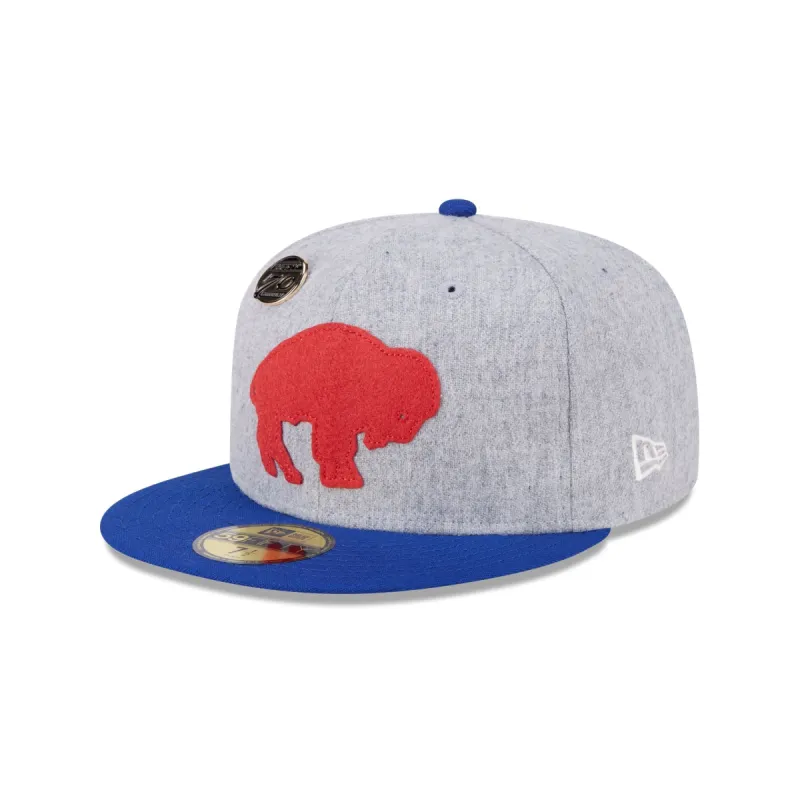 Buffalo Bills 70th Anniversary Gray 59FIFTY Fitted Hat sold by New Era