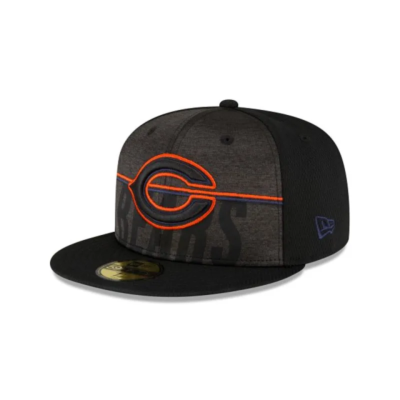Chicago Bears 2023 Training Black 59FIFTY Fitted Hat sold by New Era