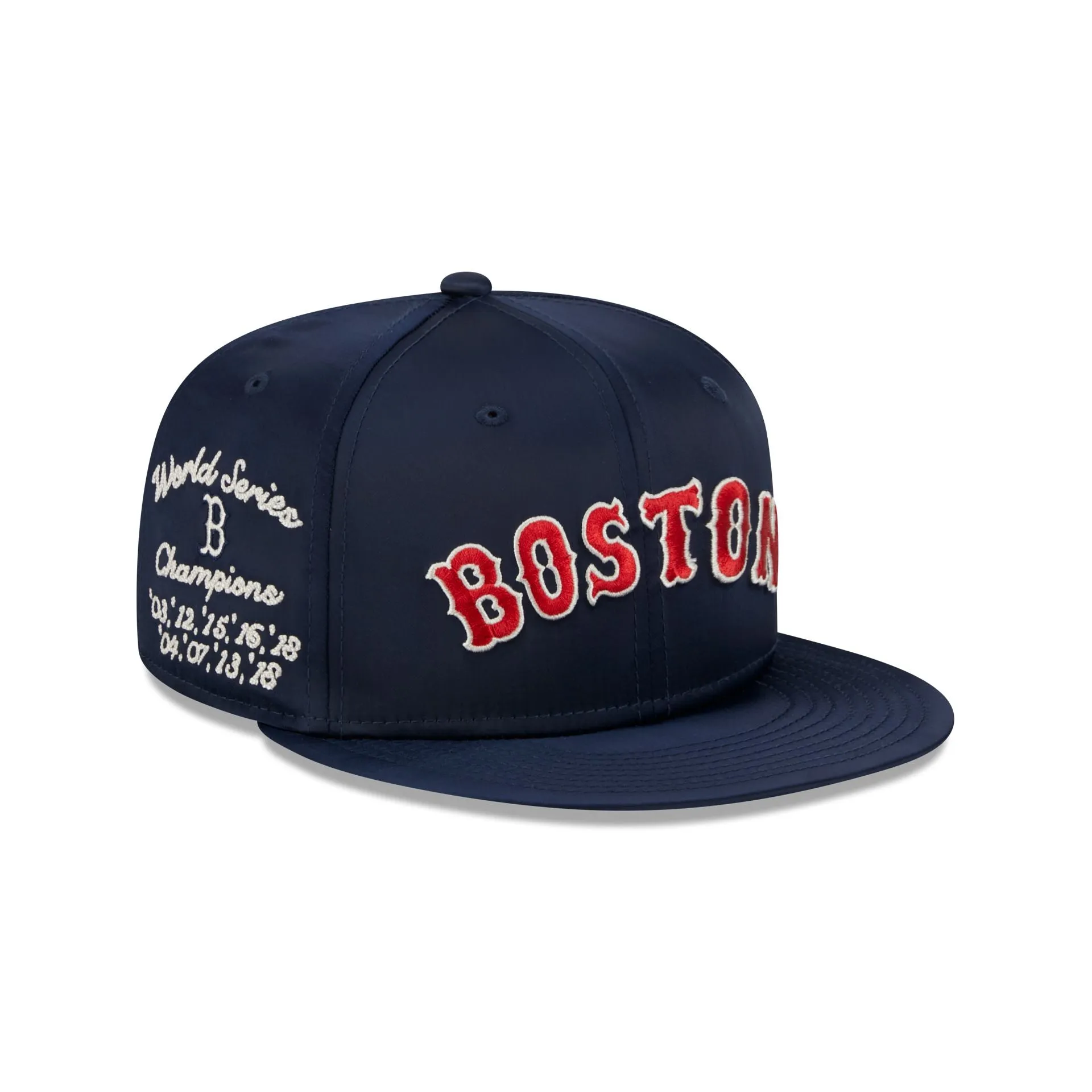 Boston Red Sox Satin Script 9FIFTY Snapback Hat sold by New Era