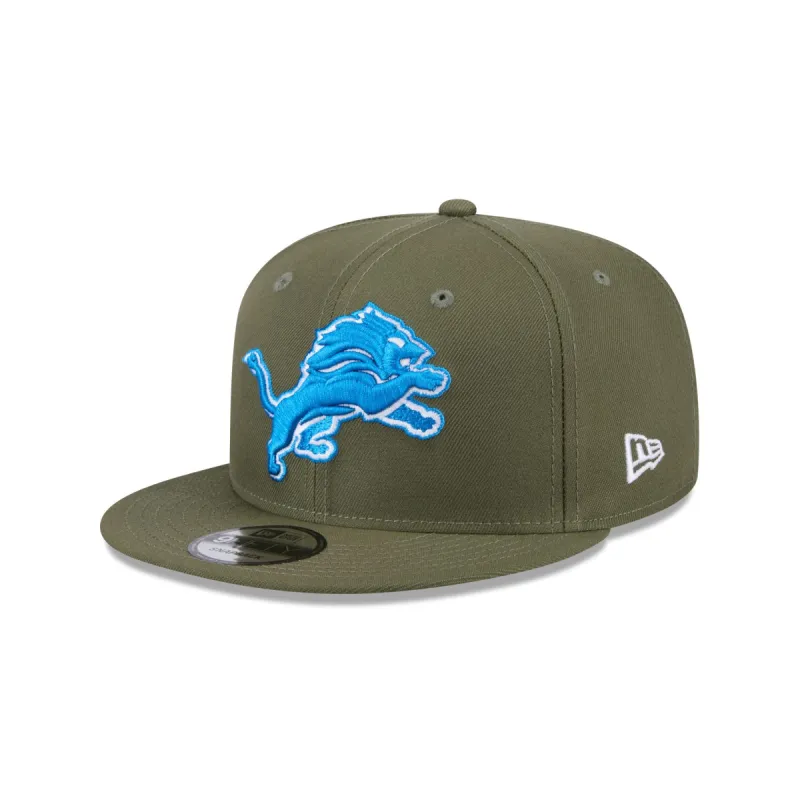 Detroit Lions Olive 9FIFTY Snapback Hat sold by New Era