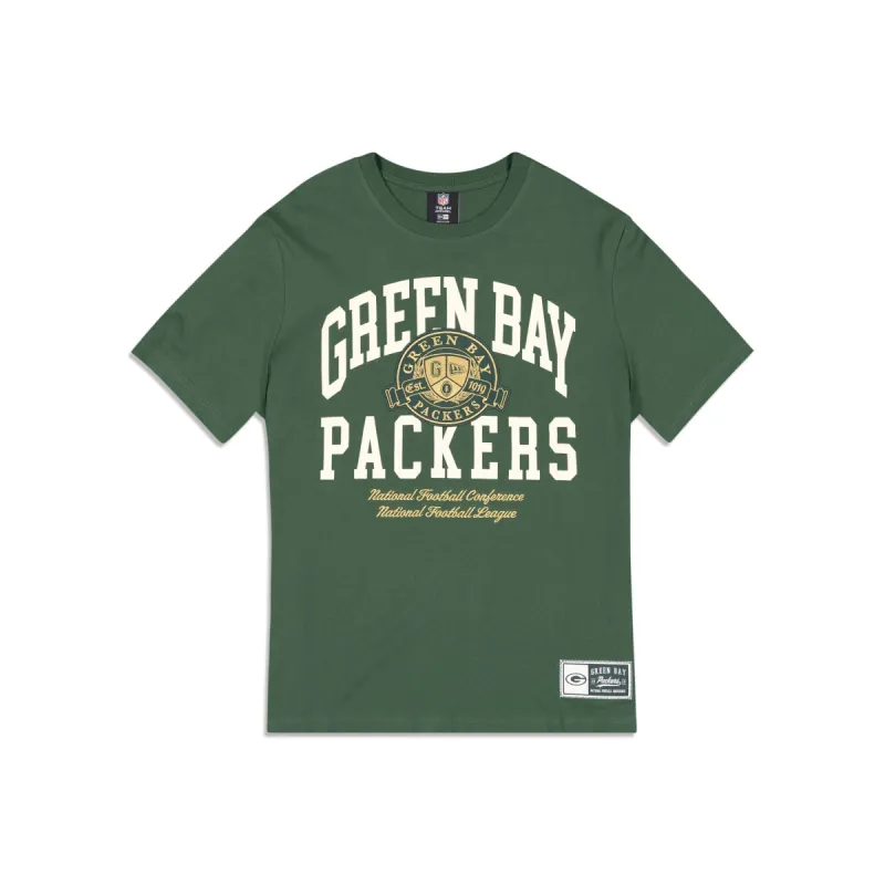 Green Bay Packers Letterman Classic T-Shirt sold by New Era