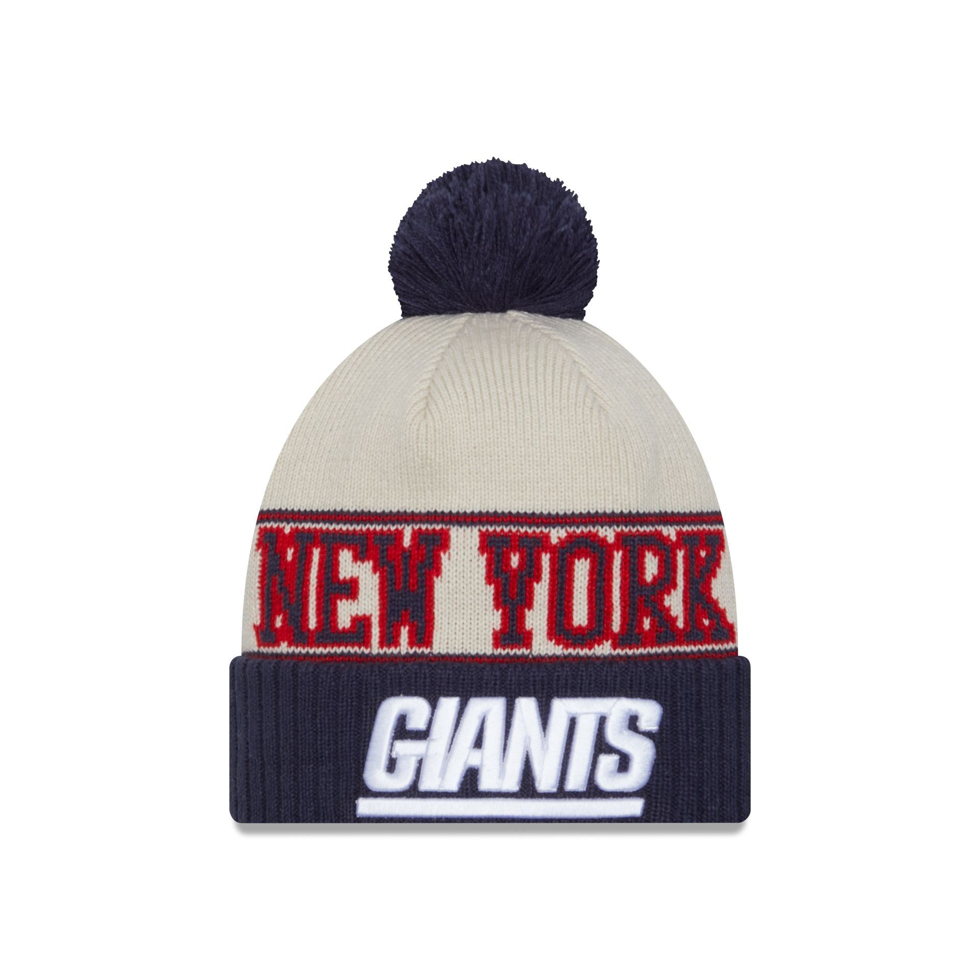New York Giants 2023 Cold Weather Historic Pom Knit sold by New Era