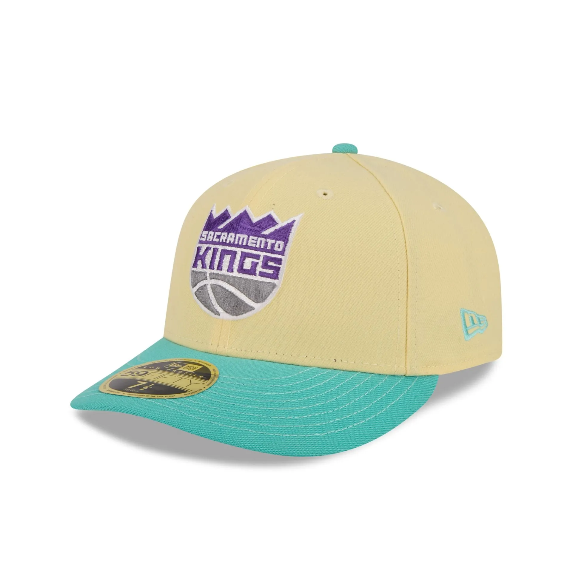 Sacramento Kings Soft Yellow Low Profile 59FIFTY Fitted Hat sold by New Era