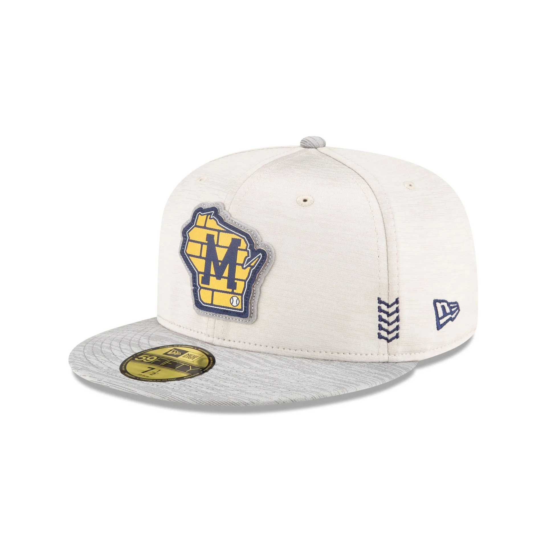 Milwaukee Brewers 2024 Clubhouse Stone 59FIFTY Fitted Hat sold by New Era