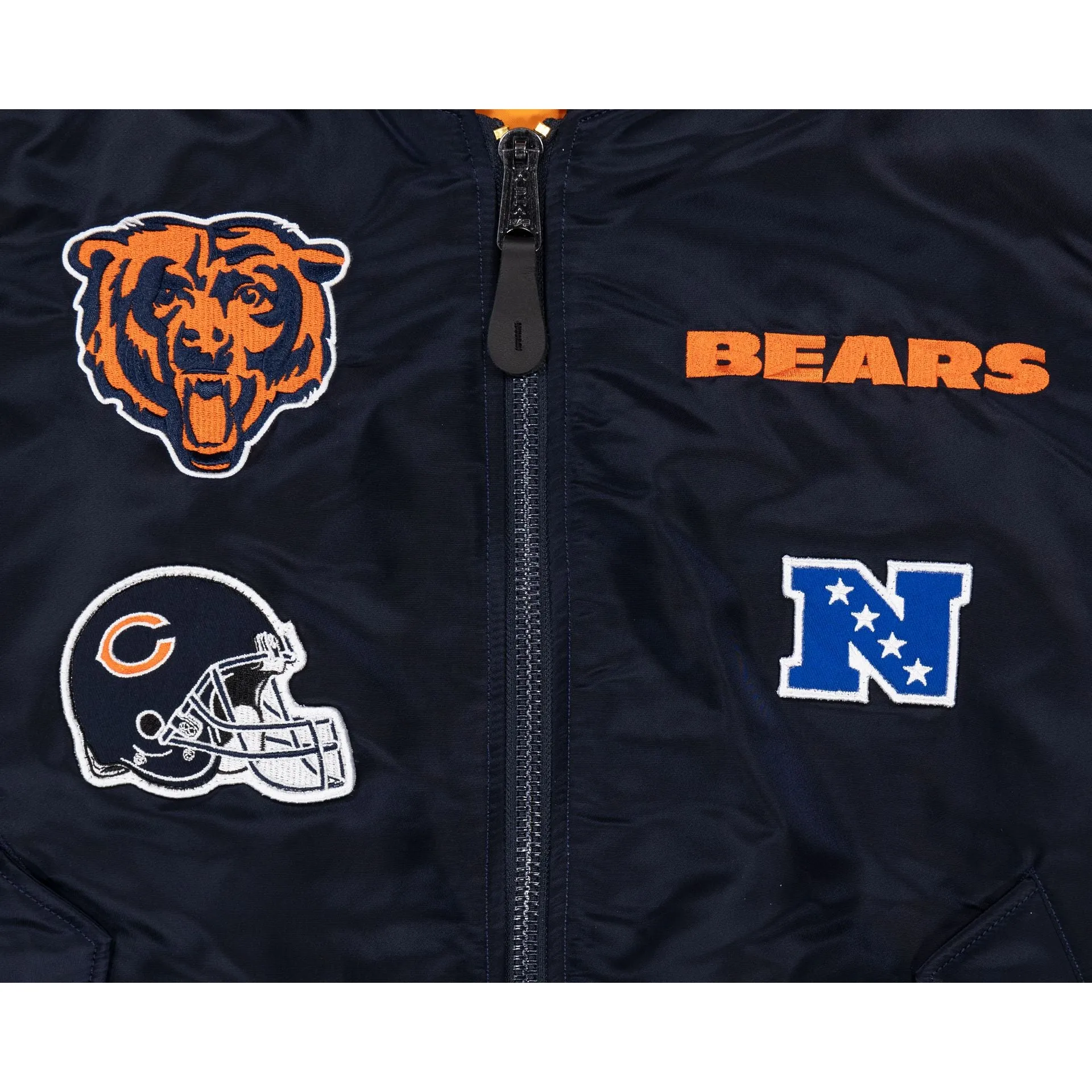 Alpha Industries X Chicago Bears MA-1 Bomber Jacket sold by New Era product image thumbnail 4
