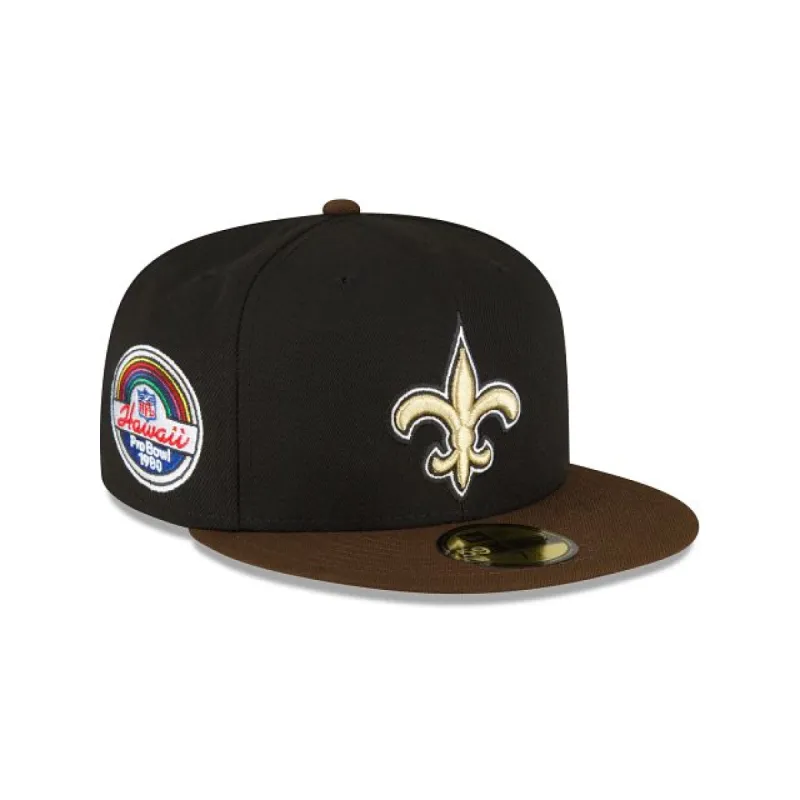 New Orleans Saints Black Walnut 59FIFTY Fitted Hat sold by New Era