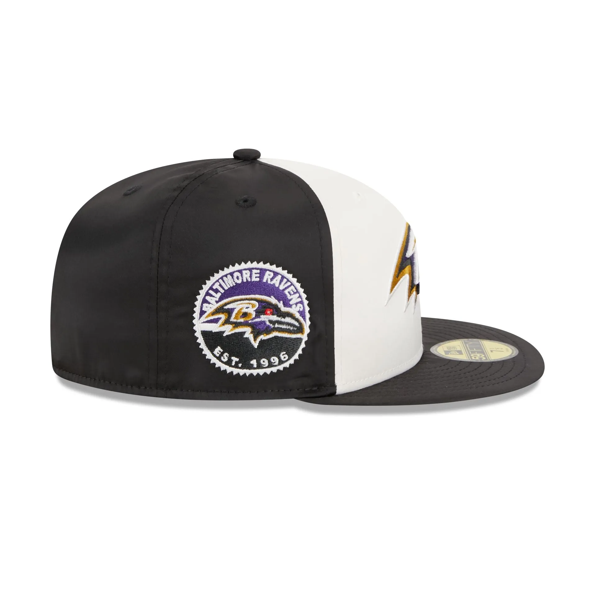 Baltimore Ravens Throwback Satin 59FIFTY Fitted Hat sold by New Era product image thumbnail 4