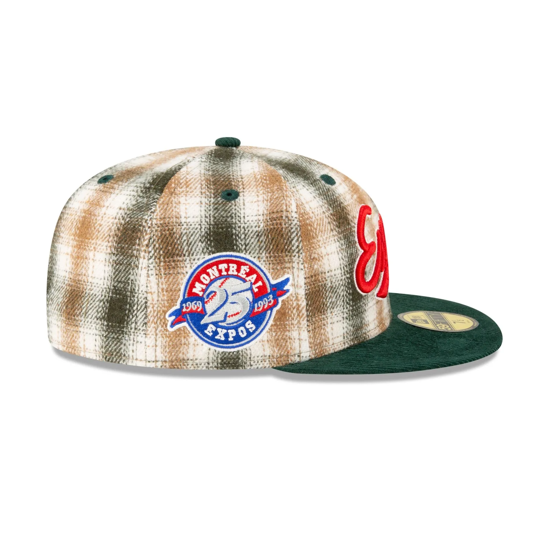 Just Caps Plaid Montreal Expos 59FIFTY Fitted Hat sold by New Era product image thumbnail 4