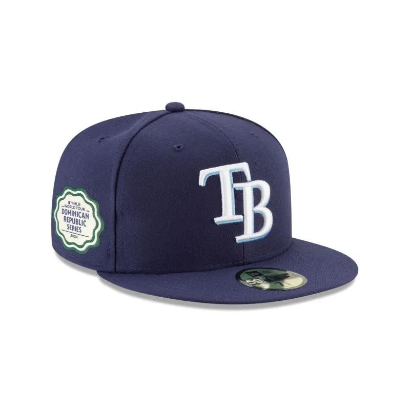 Tampa Bay Rays 2024 MLB World Tour Dominican Republic Series 59FIFTY Fitted Hat made by New Era