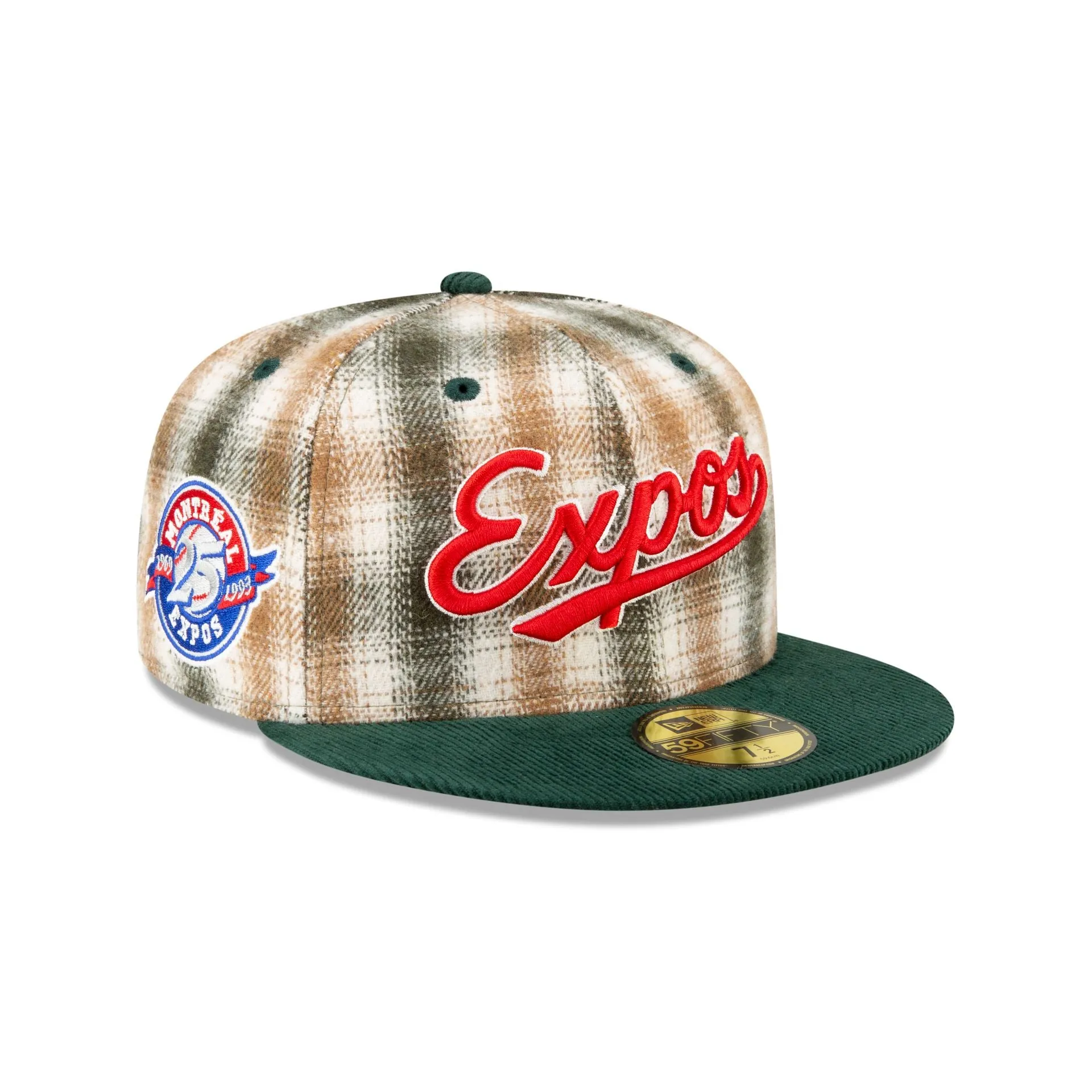 Just Caps Plaid Montreal Expos 59FIFTY Fitted Hat sold by New Era