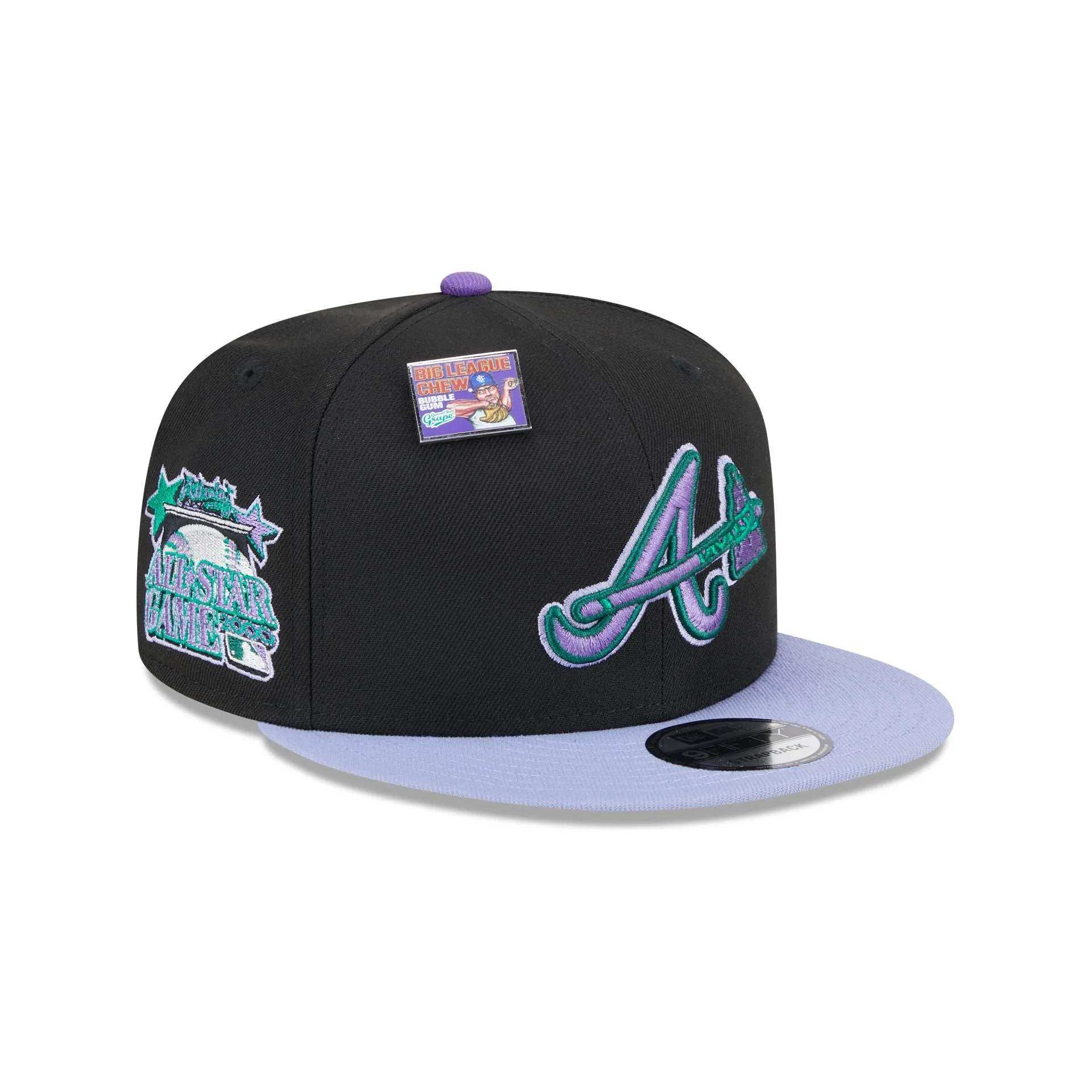 Big League Chew X Atlanta Braves Grape 9FIFTY Snapback Hat sold by New Era