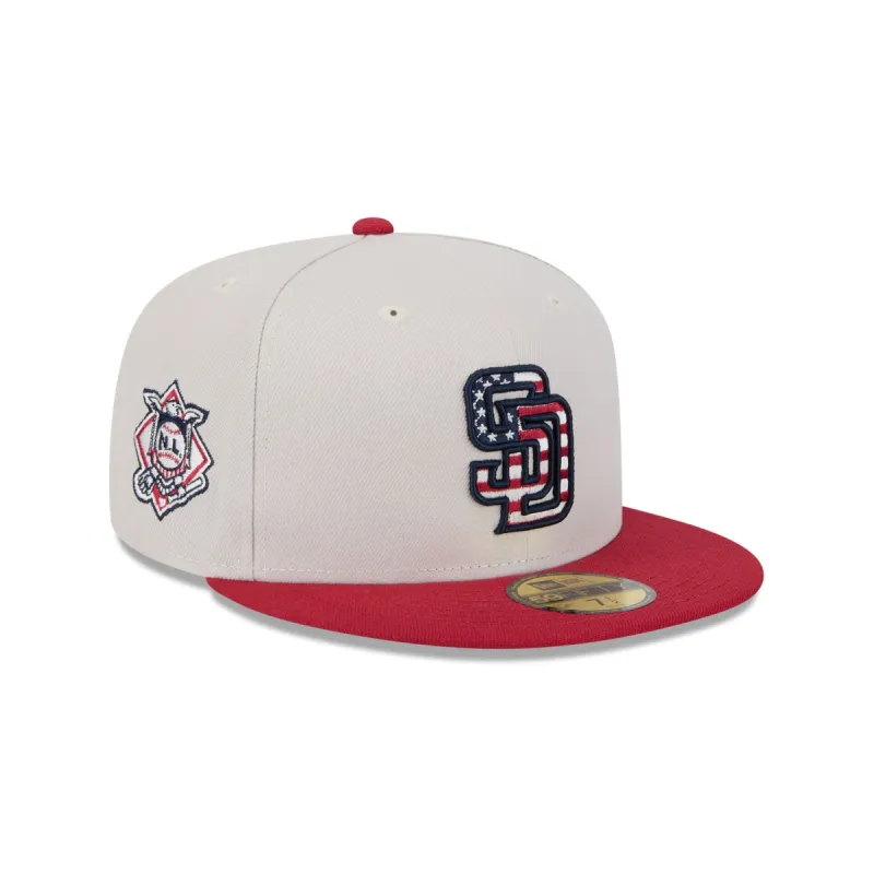 San Diego Padres Independence Day 2024 59FIFTY Fitted Hat sold by New Era