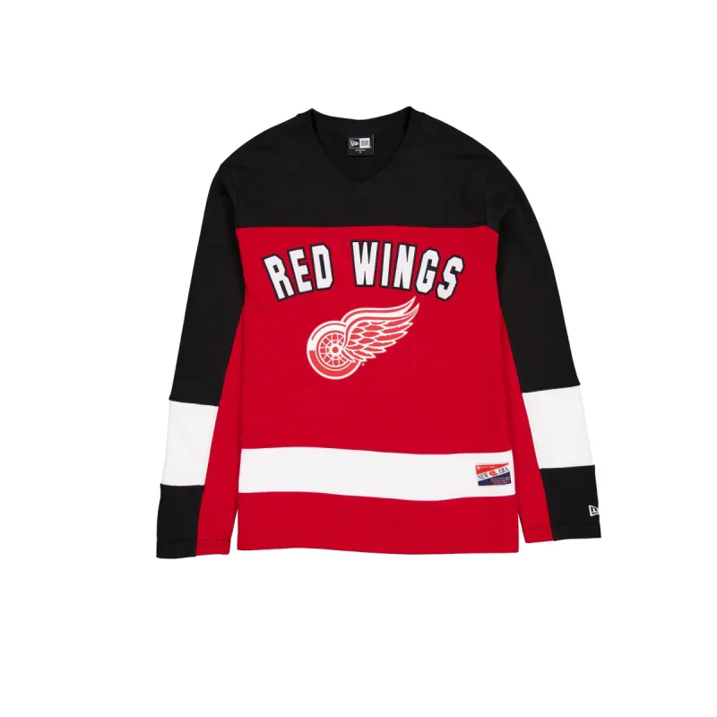 Detroit Red Wings Throwback Long Sleeve T-Shirt sold by New Era