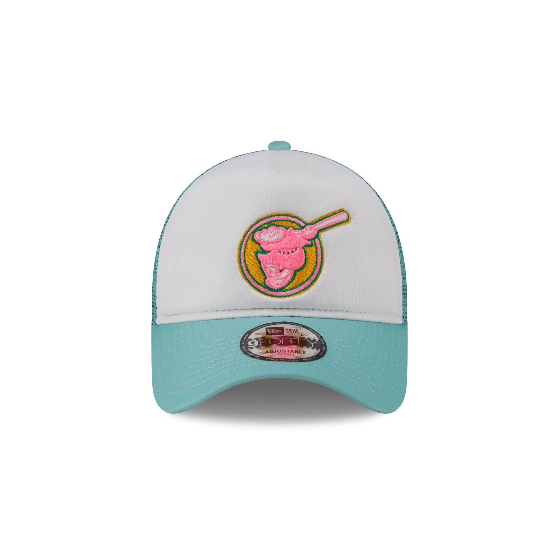 San Diego Padres White Crown 9FORTY A-Frame Trucker Hat sold by New Era product image thumbnail 2