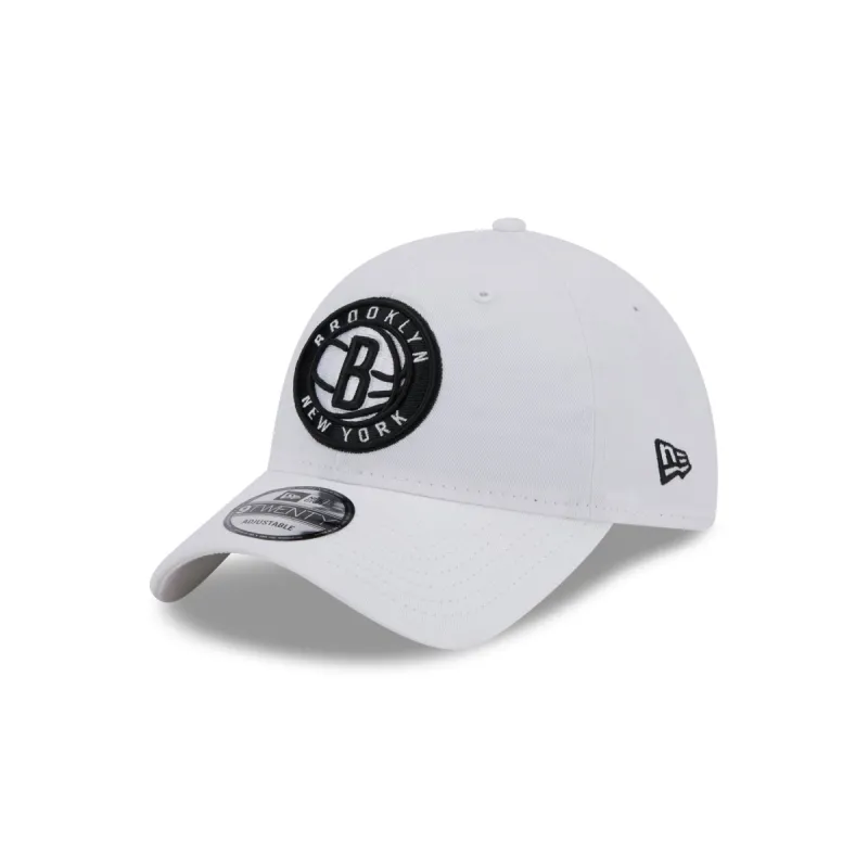 Brooklyn Nets White 9TWENTY Adjustable Hat sold by New Era
