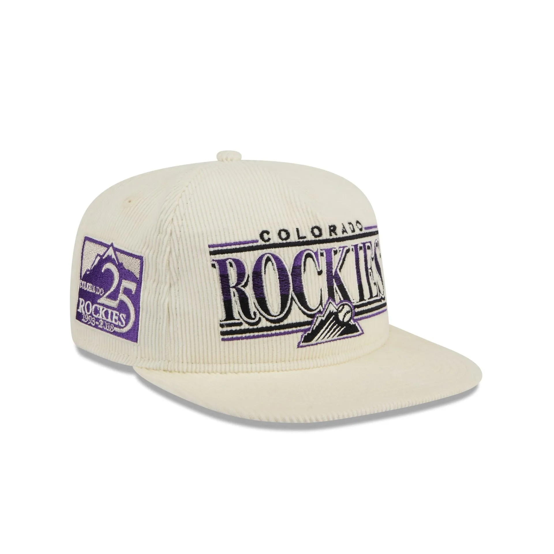Colorado Rockies Throwback Corduroy Golfer Hat sold by New Era