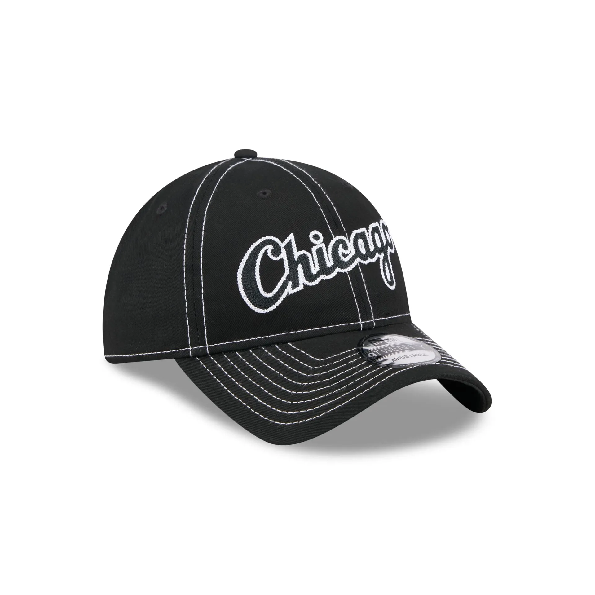 Chicago White Sox Team Stitch 9TWENTY Adjustable Hat sold by New Era product image thumbnail 3