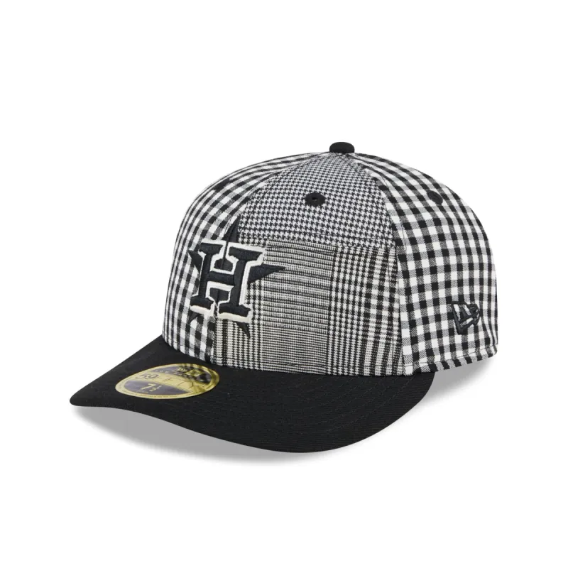 Houston Astros Patch Plaid Low Profile 59FIFTY Fitted Hat sold by New Era
