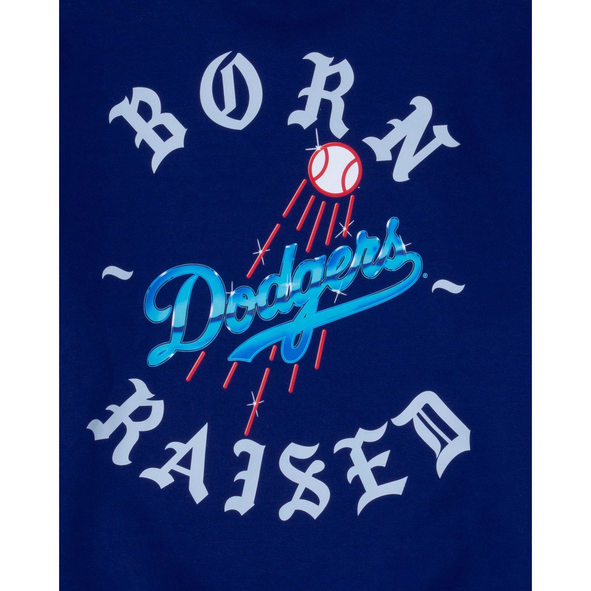 Born X Raised Los Angeles Dodgers Blue Crewneck sold by New Era product image thumbnail 4