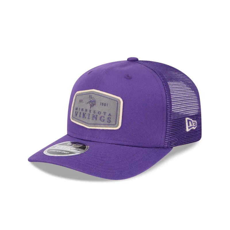 Minnesota Vikings Labeled 9SEVENTY Stretch-Snap Hat sold by New Era