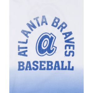 Atlanta Braves Throwback Dip Dye T-Shirt sold by New Era