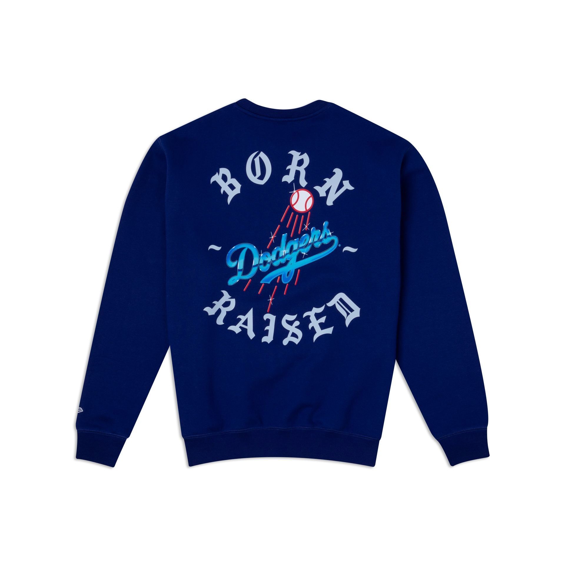 Born X Raised Los Angeles Dodgers Blue Crewneck sold by New Era product image thumbnail 2