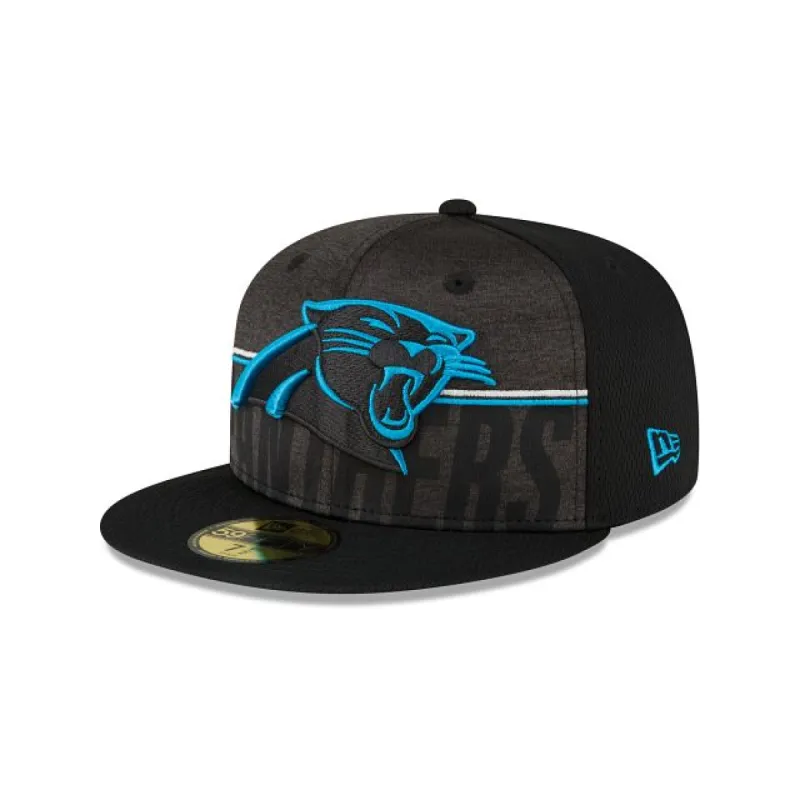 Carolina Panthers 2023 Training Black 59FIFTY Fitted Hat sold by New Era