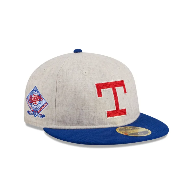 Texas Rangers Melton Wool Retro Crown 59FIFTY Fitted Hat sold by New Era