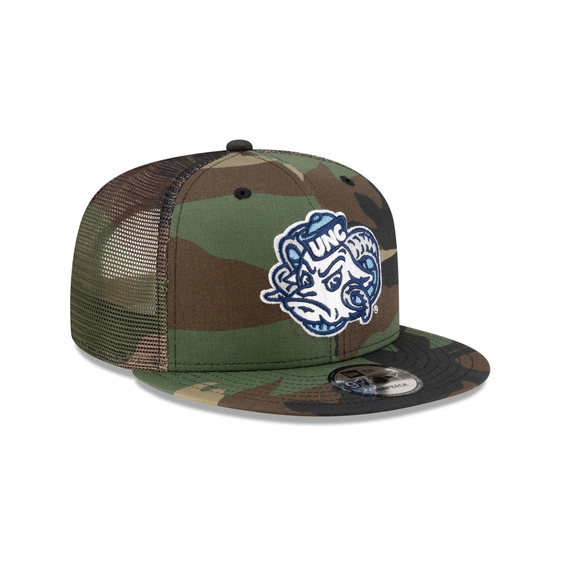 North Carolina Tar Heels Camo 9FIFTY Trucker Hat sold by New Era product image thumbnail 3