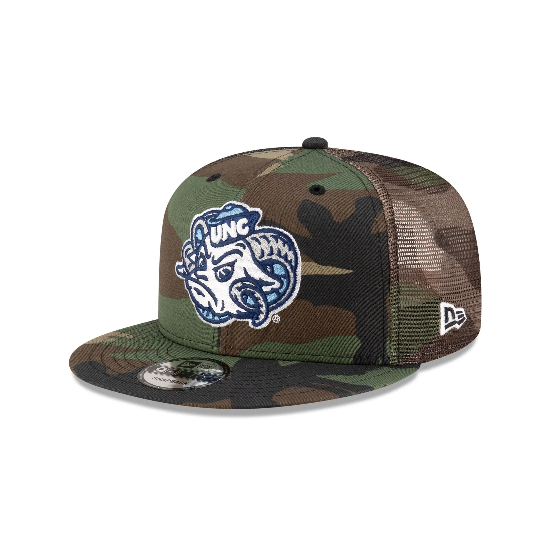 North Carolina Tar Heels Camo 9FIFTY Trucker Hat sold by New Era