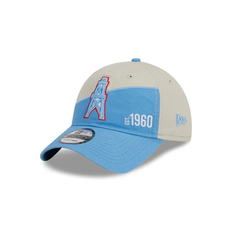 Houston Oilers 2025 Sideline Historic 9TWENTY Adjustable sold by New Era
