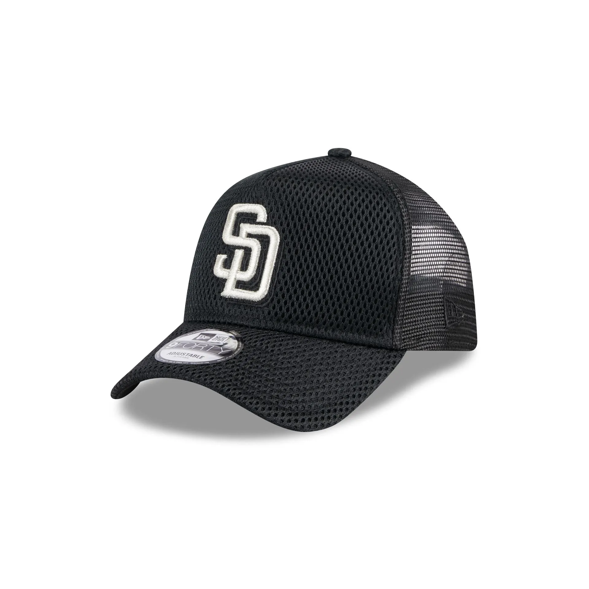 San Diego Padres City Mesh 9FORTY A-Frame Trucker Hat sold by New Era