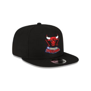 Marvel X Chicago Bulls Black 9FIFTY Snapback Hat sold by New Era