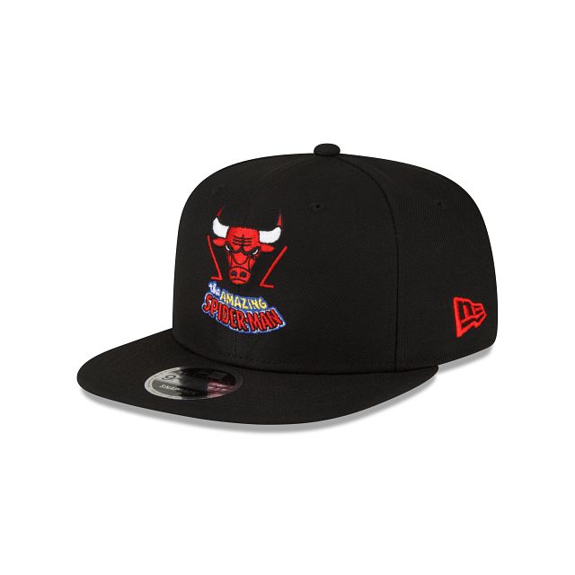 Marvel X Chicago Bulls Black 9FIFTY Snapback Hat sold by New Era