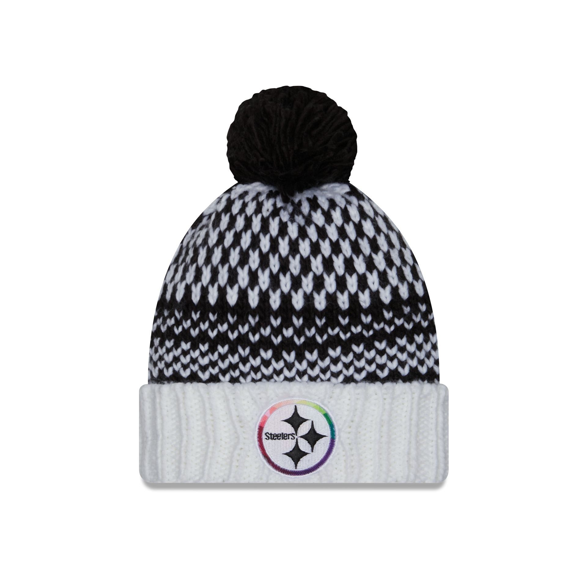 Pittsburgh Steelers 2023 Crucial Catch Women's Pom Knit Hat sold by New Era