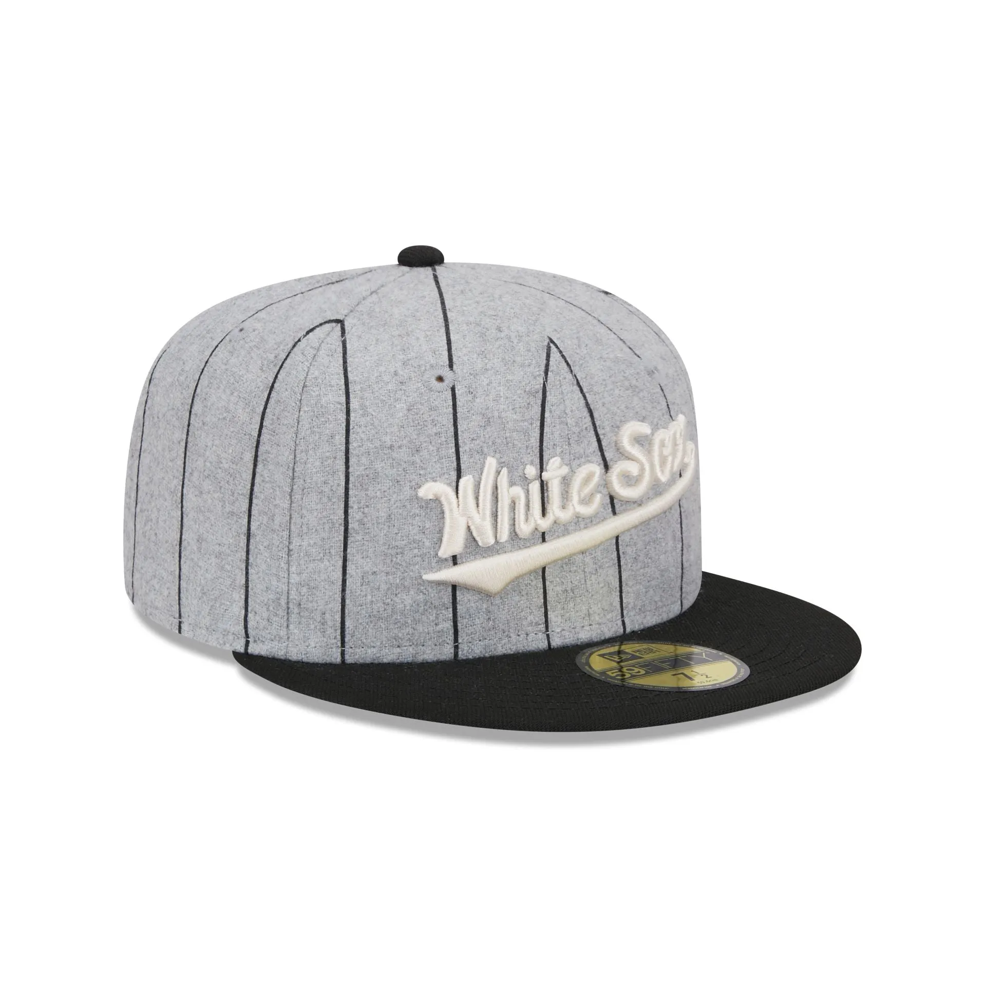 Chicago White Sox Heather Pinstripe 59FIFTY Fitted Hat sold by New Era product image thumbnail 3