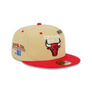 Chicago Bulls Tan 59FIFTY Fitted Hat sold by New Era