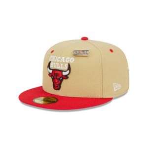 Chicago Bulls Tan 59FIFTY Fitted Hat sold by New Era