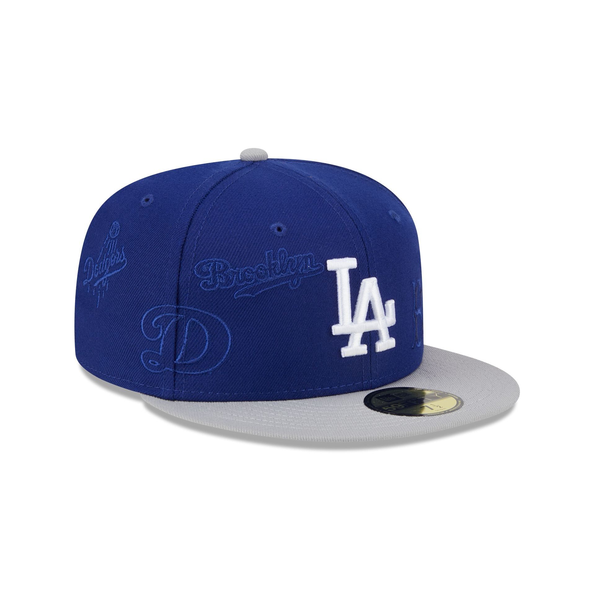 Los Angeles Dodgers Multi Logo 59FIFTY Fitted Hat sold by New Era product image thumbnail 3