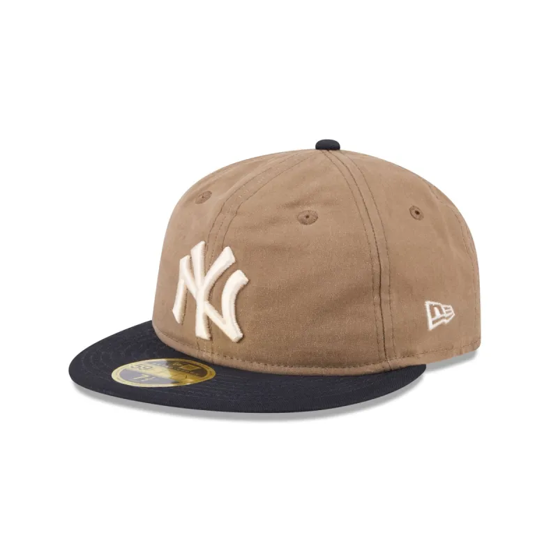 New York Yankees Wax Canvas Retro Crown 59FIFTY Fitted Hat sold by New Era