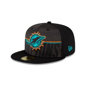 Miami Dolphins 2023 Training Black 59FIFTY Fitted Hat sold by New Era