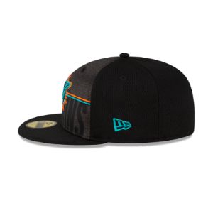 Miami Dolphins 2023 Training Black 59FIFTY Fitted Hat sold by New Era
