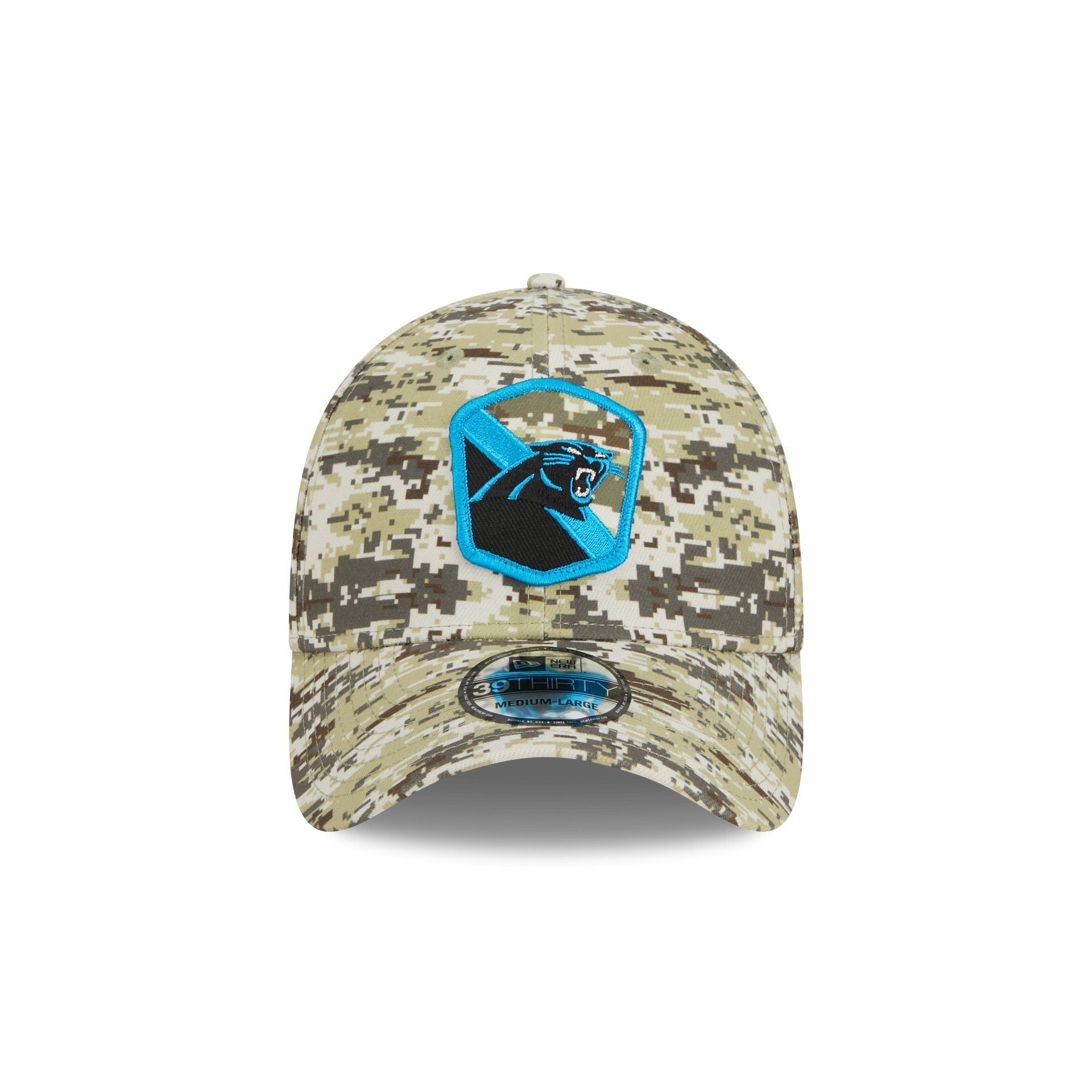Carolina Panthers 2023 Salute to Service Camo 39THIRTY Stretch Fit Hat sold by New Era product image thumbnail 2