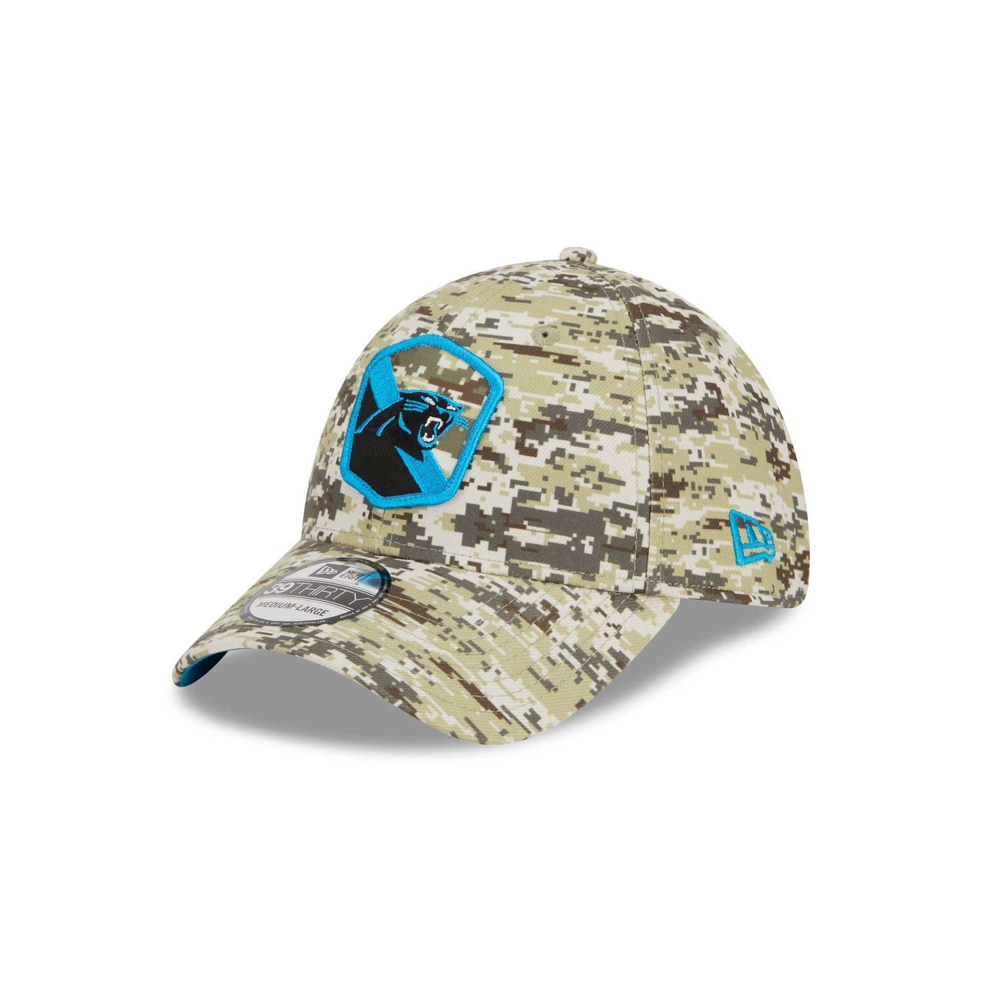 Carolina Panthers 2023 Salute to Service Camo 39THIRTY Stretch Fit Hat sold by New Era product image thumbnail 3
