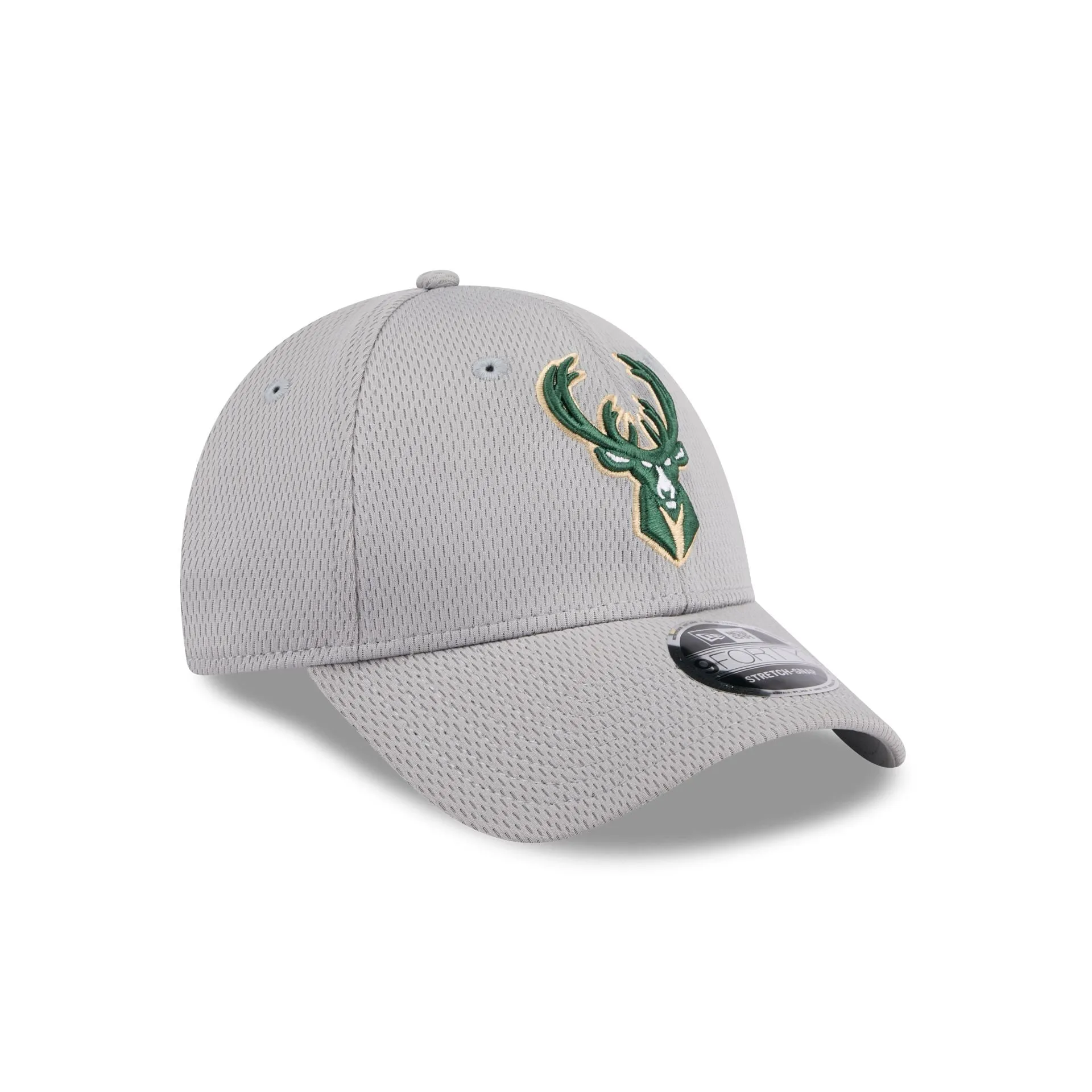 Milwaukee Bucks Gray 9FORTY Stretch-Snap Hat sold by New Era product image thumbnail 3
