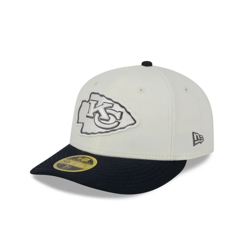 Kansas City Chiefs Chrome Crown Low Profile 59FIFTY Fitted Hat sold by New Era