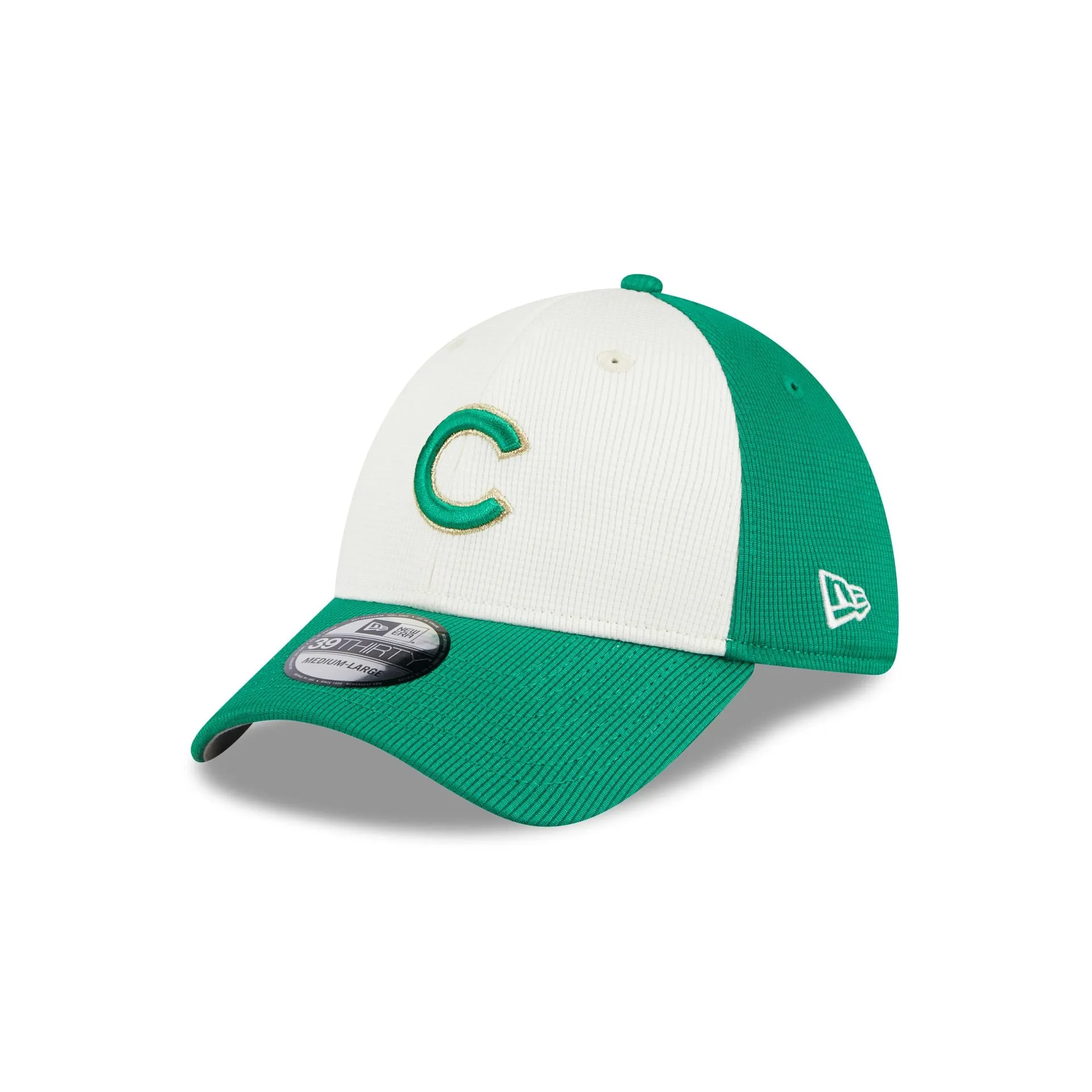 Chicago Cubs St. Patrick's Day 2024 39THIRTY Stretch Fit Hat sold by New Era
